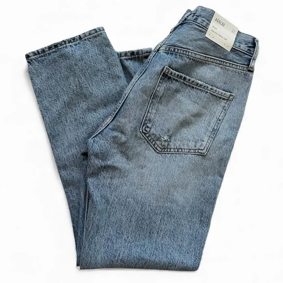 Agolde “Riley” High Rise Straight Crop Jean - Picture 3 of 4